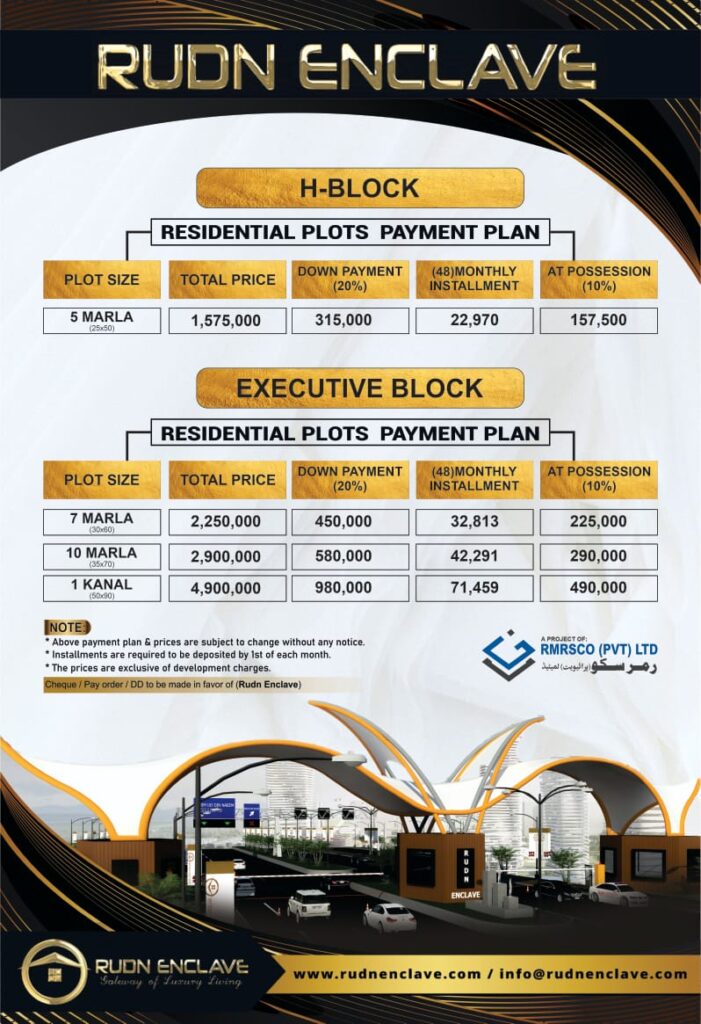 rudn enclave payment plan